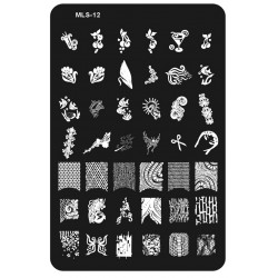 Matrita Stampila unghii #MLS12 Matrita stampila unghii